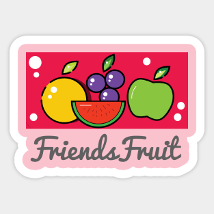 Friends fruits James Sticker